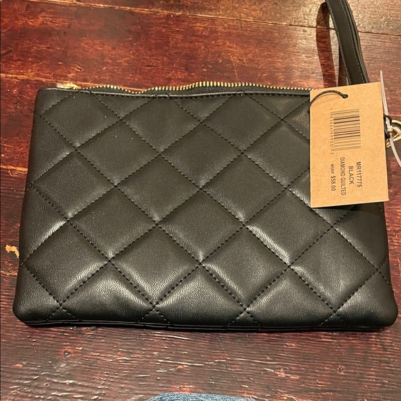 Steve Madden Black Quilted Women's Bag - Picture 2 of 2